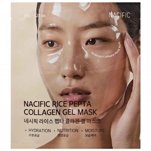 Kolageno gelinė veido kaukė NACIFIC RICE PEPTA COLLAGEN GEL MASK, 35 g | Mano Vaistinė