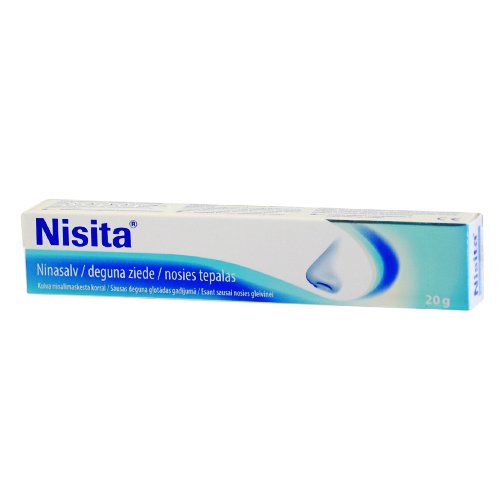 Preparatas nosies gleivinei Nisita mineralinis nosies tepalas, 20 g | Mano Vaistinė