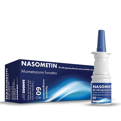 Kvėpavimo sistemai Nasometin 50mcg/g nosies purškalas 60d N1 | Mano Vaistinė