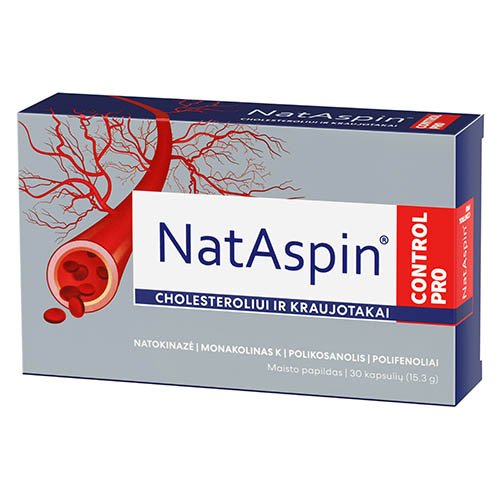 NatAspin Control Pro, 30 kapsulių | Mano Vaistinė
