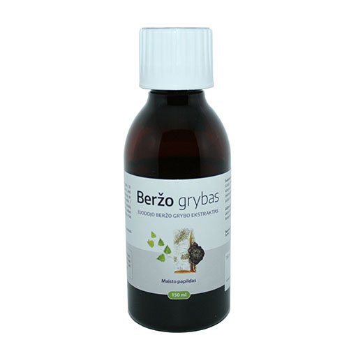 Juodojo beržo grybo geriamasis tirpalas, 150 ml | Mano Vaistinė