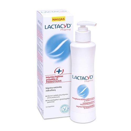 Lactacyd Pharma intymios higienos prausiklis su PREBIOTIKAIS 250ml | Mano Vaistinė