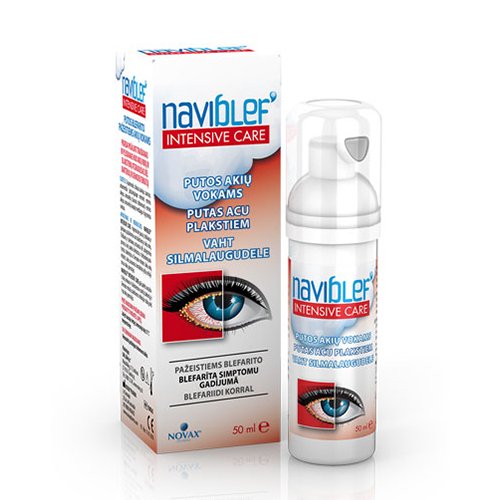 Naviblef Putos blefarito pažeistiems akių vokams 50ml | Mano Vaistinė