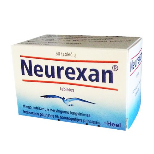 Homeopatinis preparatas nervų sistemai Neurexan tabletės, N50 | Mano Vaistinė