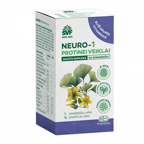 Neuro-1 Protinei veiklai su ginkmedžiu N60 ŠVF | Mano Vaistinė