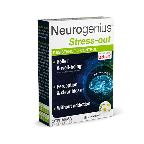 3C PHARMA Neurogenius Stress-Out, 30 kapsulių | Mano Vaistinė