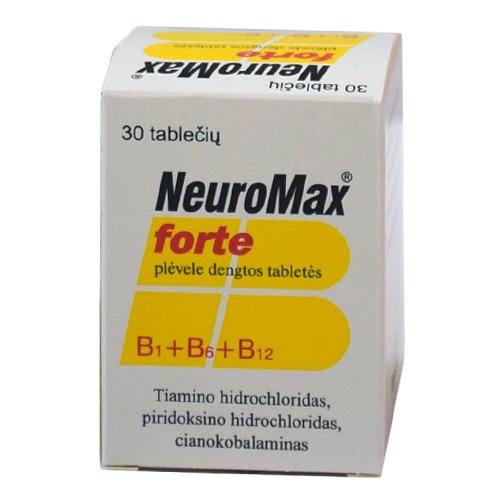 Maisto papildas nervų sistemai NeuroMax forte tabletės, N30 | Mano Vaistinė
