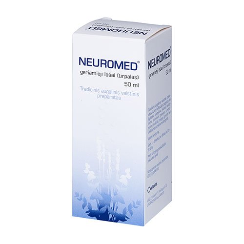 Preparatas nervinei įtampai Neuromed geriamieji lašai, 50 ml | Mano Vaistinė