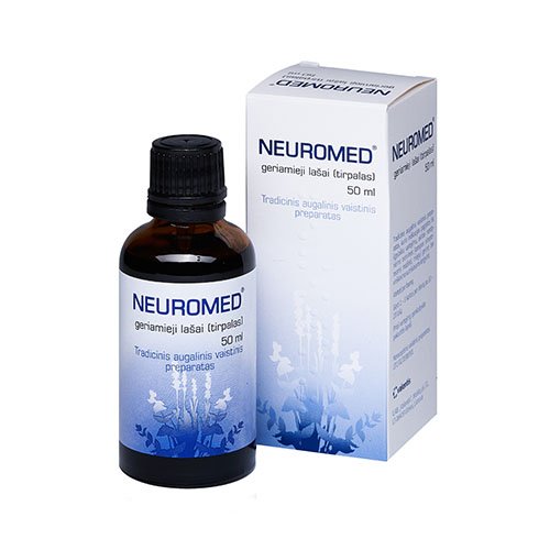 Preparatas nervinei įtampai Neuromed geriamieji lašai, 50 ml | Mano Vaistinė