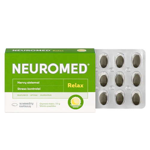 Neuromed Relax minkštos kapsulės N15 | Mano Vaistinė