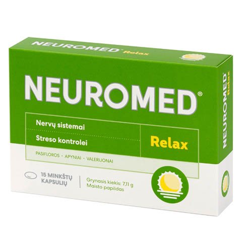 Neuromed Relax minkštos kapsulės N15 | Mano Vaistinė