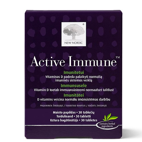 New Nordic Active immune tabletės N30 | Mano Vaistinė