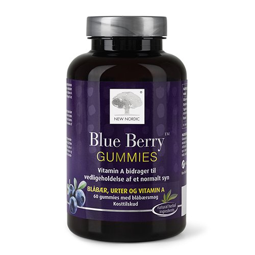 Maisto papildas New Nordic Blue Berry gummies N60 | Mano Vaistinė