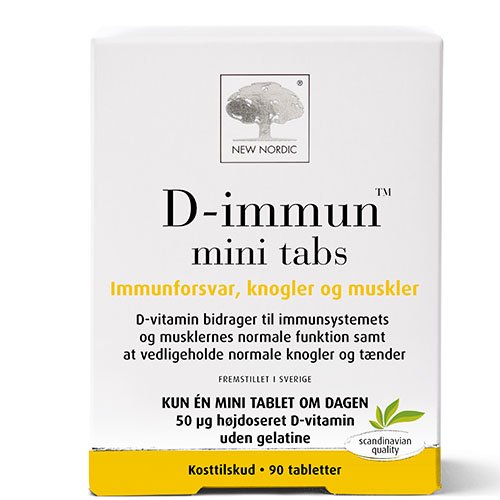 New Nordic D-Immun Mini Tabs tabletės N90 | Mano Vaistinė