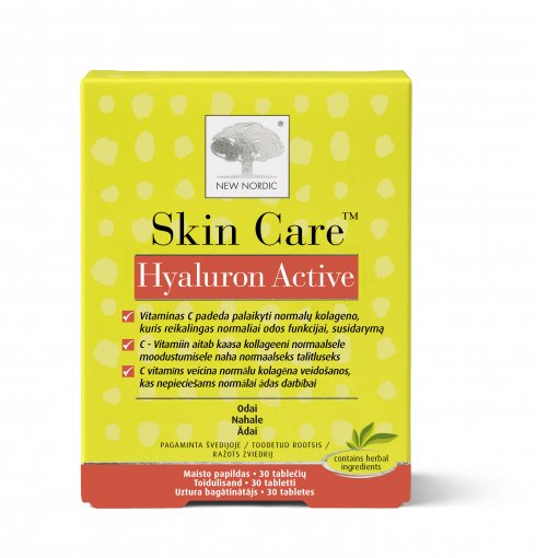 New Nordic Skin Care Hyaluron Active tab. N30 | Mano Vaistinė