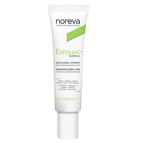 NOREVA Kremas nuo spuogų EXFOLIAC Global 6, 30 ml | Mano Vaistinė