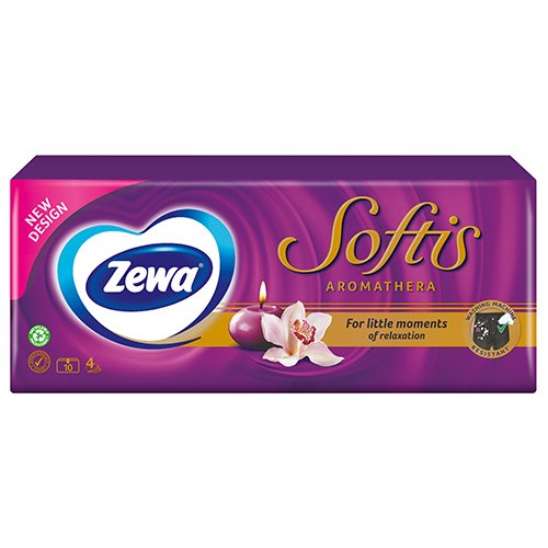 Nosinaitės ZEWA Softis Aromathera N10x9 | Mano Vaistinė