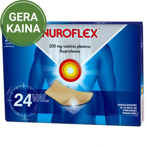 Nuroflex 200 mg vaistinis pleistras N2 | Mano Vaistinė