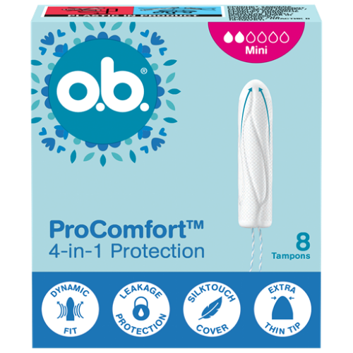 Tamponai O.B. PROCOMFORT MNI, 8 vnt. | Mano Vaistinė Tamponai O.B. PROCOMFORT MNI, 8 vnt. | Mano Vaistinė
