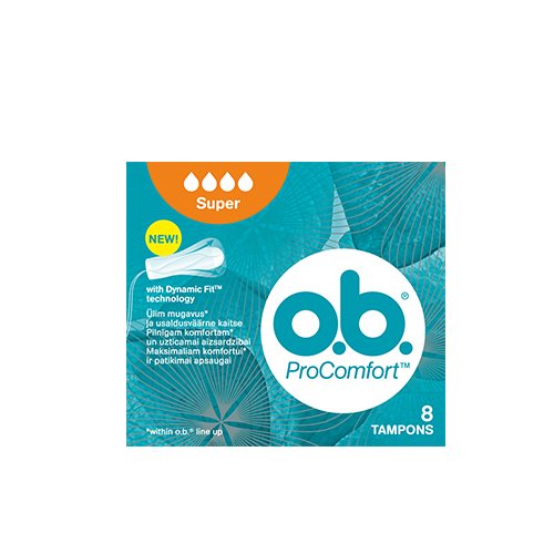 O.B. Pro Comfort Super higieniniai tamponai, N8