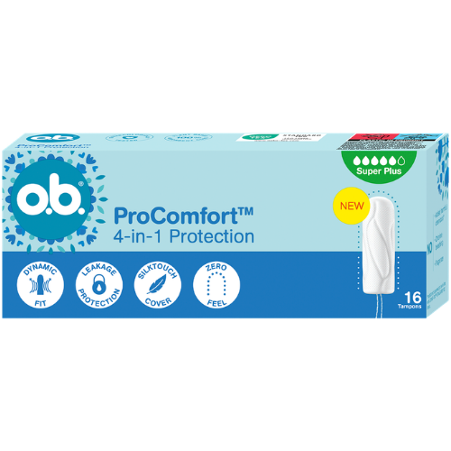 Tamponai O.B. PROCOMFORT SUPER PLUS, 16 vnt. | Mano Vaistinė Tamponai O.B. PROCOMFORT SUPER PLUS, 16 vnt. | Mano Vaistinė