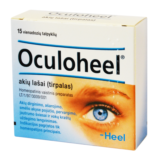 Homeopatinis vaistas Oculoheel akių lašai 0.45 ml, N15 | Mano Vaistinė