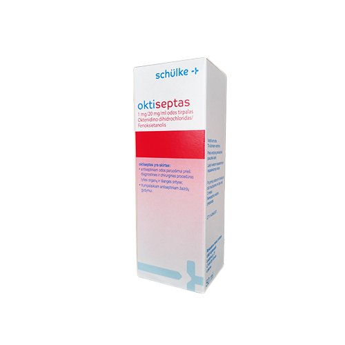 Antiseptinė, dezinfekuojanti priemonė Oktiseptas 1 mg/20 mg/ml odos tirpalas su purškalo pompa, 50 ml | Mano Vaistinė