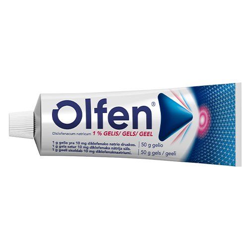 Gelis nuo skausmo ir uždegimo Olfen 1% gelis, 50 g | Mano Vaistinė