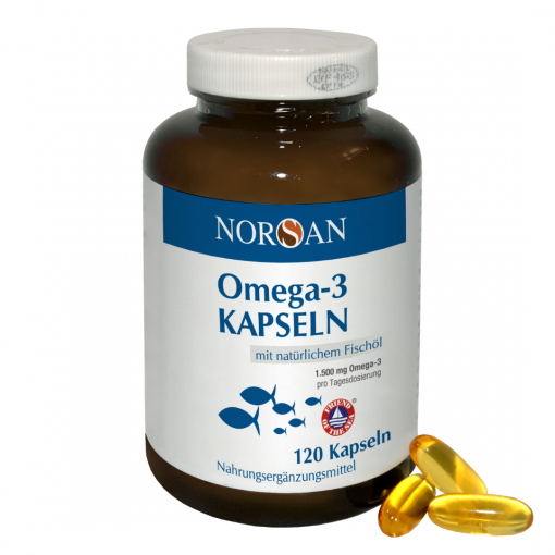 Kapsulės NORSAN OMEGA-3, 120 kapsulių | Mano Vaistinė