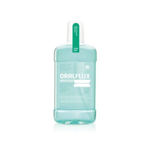 Burnos higienos priemonės OralFlux Sensitive burnos skalavimo skystis, 500 ml | Mano Vaistinė