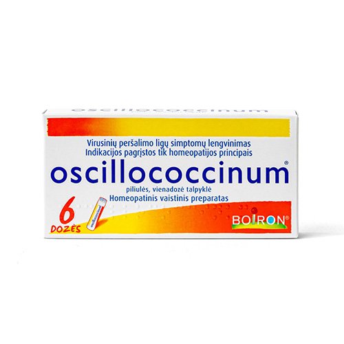 Homeopatinis vaistas Oscillococcinum piliulės, vienadozė talpyklė, nuo peršalimo, N6  | Mano Vaistinė