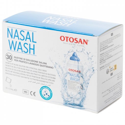 Valo nosies gleivinę Milteliai nosies ploviklio gamybai OTOSAN NASAL WASH, 30 pak. | Mano Vaistinė