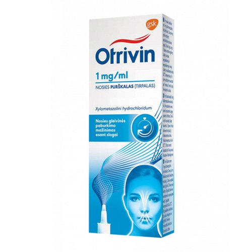 Otrivin 0.1% purškalas 10 ml N1  | Mano Vaistinė