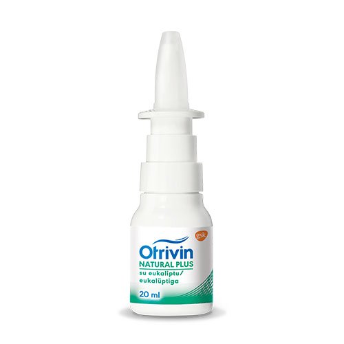 Nosies purškalas Otrivin Natural Plus jūros vandens nosies purškalas, 20 ml | Mano Vaistinė
