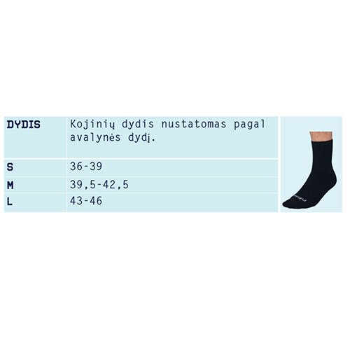 Pulsaar Active Cirkuliacinės kojinės. Juoda spalva. S dydis | Mano Vaistinė