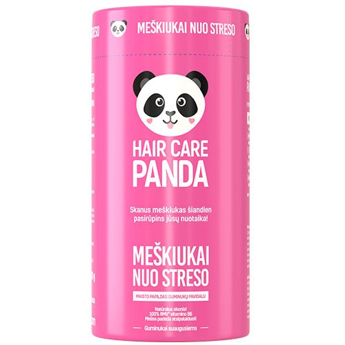 Hair Care Panda Meškiukai nuo streso 300g, N60 | Mano Vaistinė