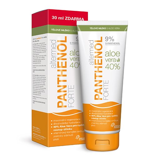 Panthenol forte 9% kūno pienelis + alijošius 230ml | Mano Vaistinė