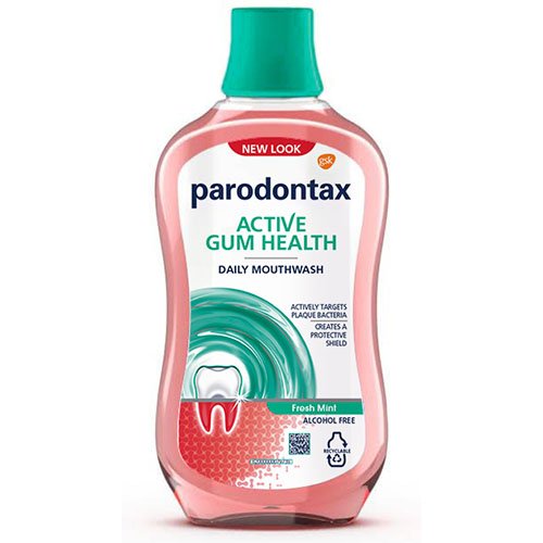 PARODONTAX burnos skalavimo skystis ACTIVE GUM HEALTH, 500 ml   | Mano Vaistinė