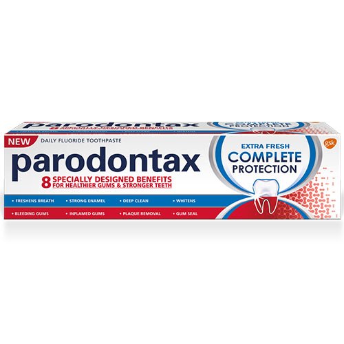 PARODONTAX dantų pasta COMPLETE PROTECTION EXTRA FRESH, 75 ml | Mano Vaistinė