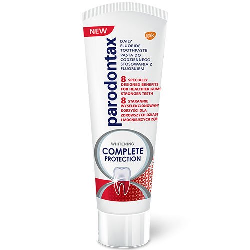 PARODONTAX dantų pasta COMPLETE PROTECTION WHITENING, 75 ml | Mano Vaistinė