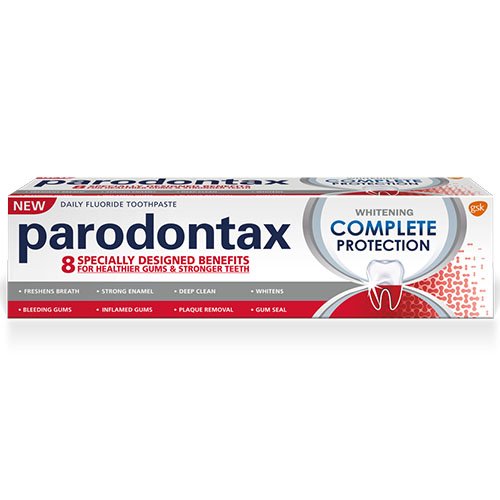 PARODONTAX dantų pasta COMPLETE PROTECTION WHITENING, 75 ml | Mano Vaistinė