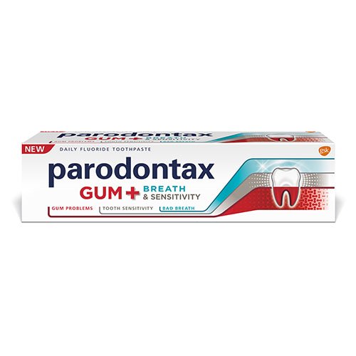 PARODONTAX dantų pasta GUM + BREATH & SENSITIVITY, 75 ml | Mano Vaistinė