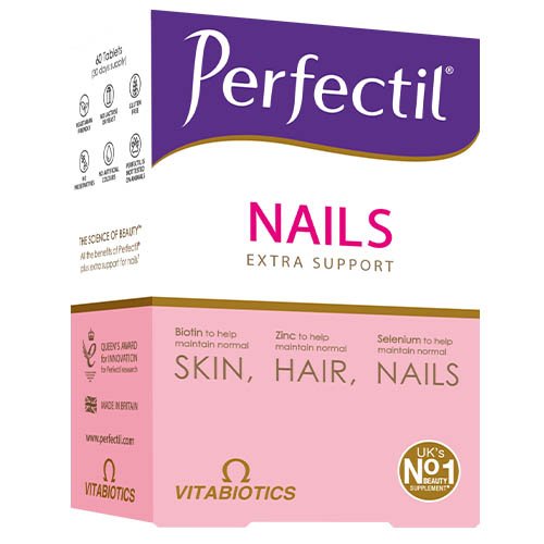 Maisto papildas odai, plaukams, nagams Perfectil Plus Nails tabletės, N60 | Mano Vaistinė