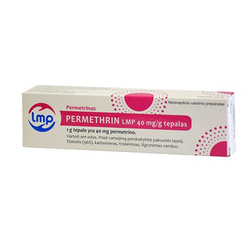 Vaistas nuo parazitų Permethrin LMP 40 mg/g tepalas, 40 g | Mano Vaistinė