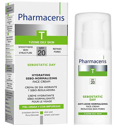 Kremas PHARMACERIS SEBOSTATIC, SPF20, 50ml | Mano Vaistinė