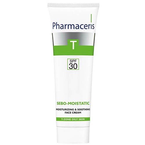 Raminamasis kremas PHARMACERIS T SEBO MOISTATIC,SPF30, 50ml | Mano Vaistinė