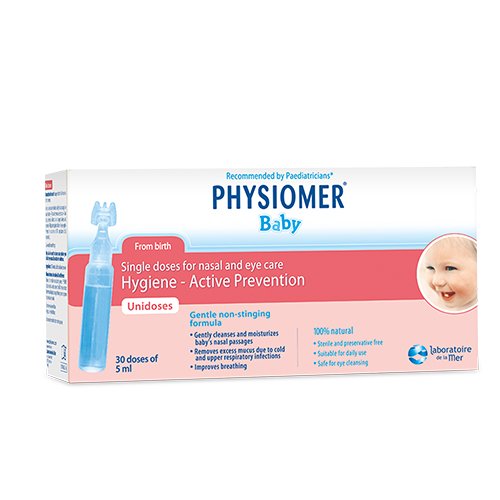 PHYSIOMER Baby izotoninis tirpalas, vienkartinės dozės 5ml, 30 vnt. | Mano Vaistinė