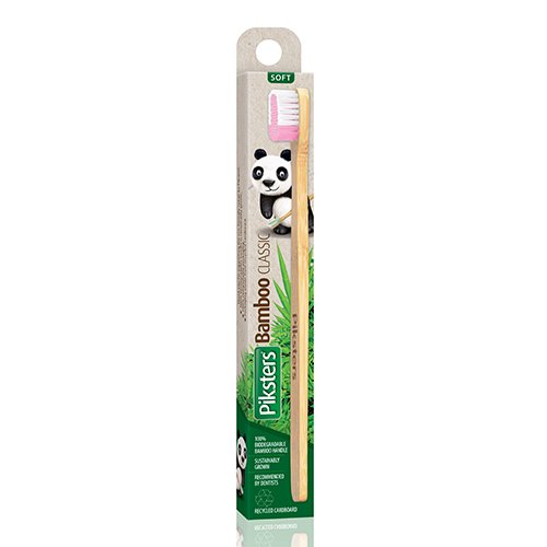 Bambukinis dantų šepetėlis Piksters Bambukinis dantų šepetėlis (minkštas) N1 | Mano Vaistinė