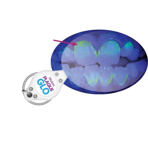 Oral hygiene Piksters Plaque Glo plaque painted with toothpaste (with bulb) | Mano Vaistinė