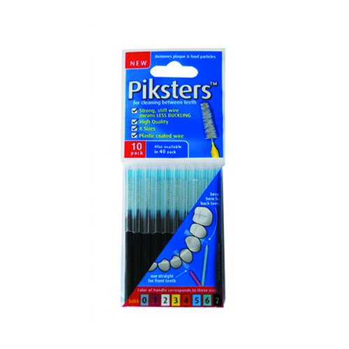 Brushes for interdental brushes Piksters interdental brushes, 1.6 - 1.8 mm, black, N10 | Mano Vaistinė